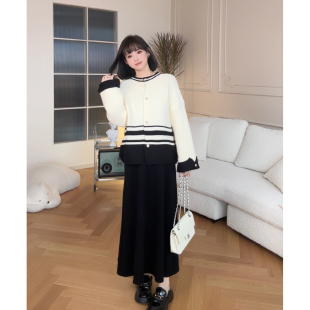 圣托里尼 可哺乳上衣半裙套装 娜娜 秋冬款 孕期穿搭孕妇装 猫单