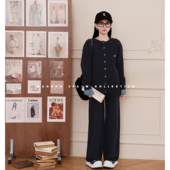 新宽松减龄上衣裤 猫单 子 孕期穿搭孕妇套装 冬季 航行日志 娜娜