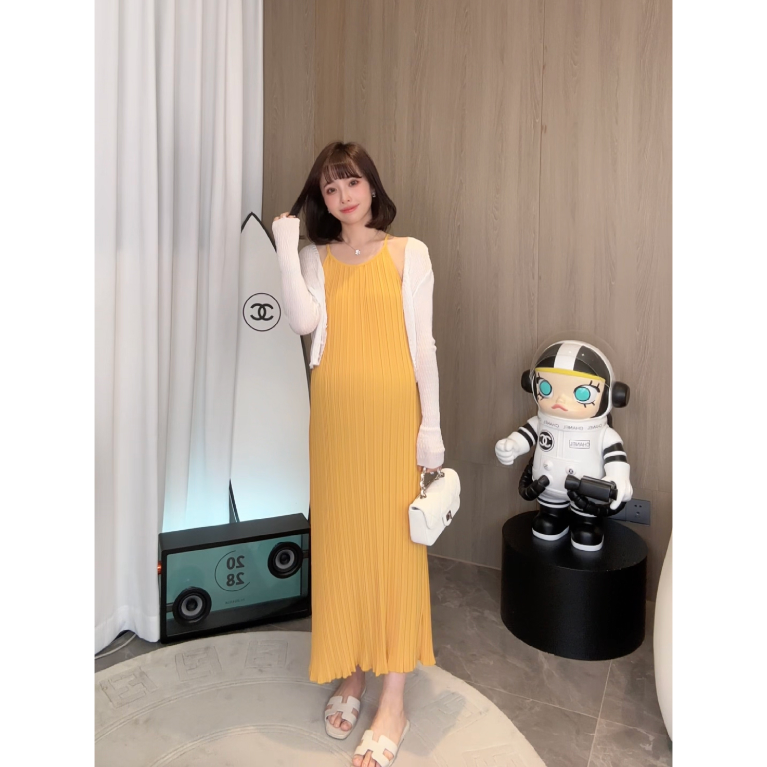 娜娜的孕期穿搭洋气套装两件套