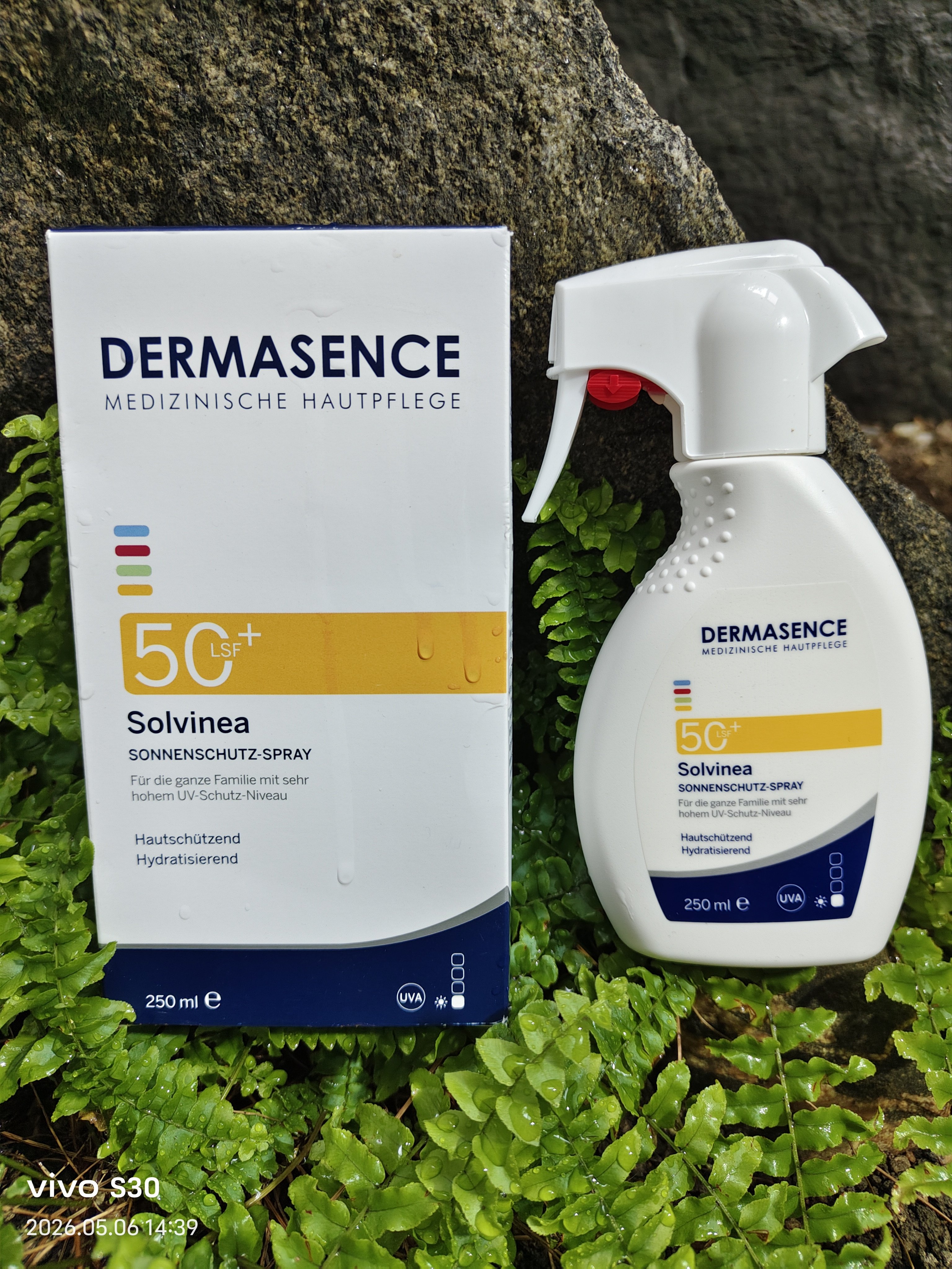 敏感肌防晒喷雾德国代购Dermasence迪马森斯LFS50 SPF晒250ml现货