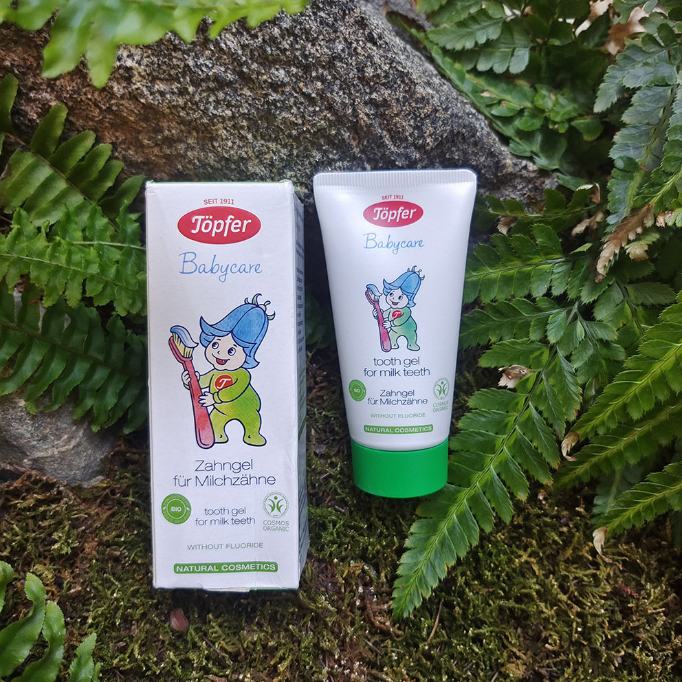 现货德国直邮代购Topfer/特福芬天然无氟木糖醇0-6岁儿童牙膏50ml