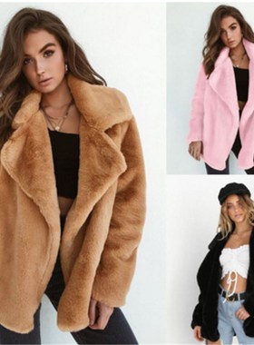 2018 women long fur coat jacket ladies winter coats jackets