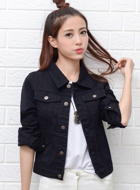 women denim jacket coat plus size牛仔短外套女夹克大码牛仔衣