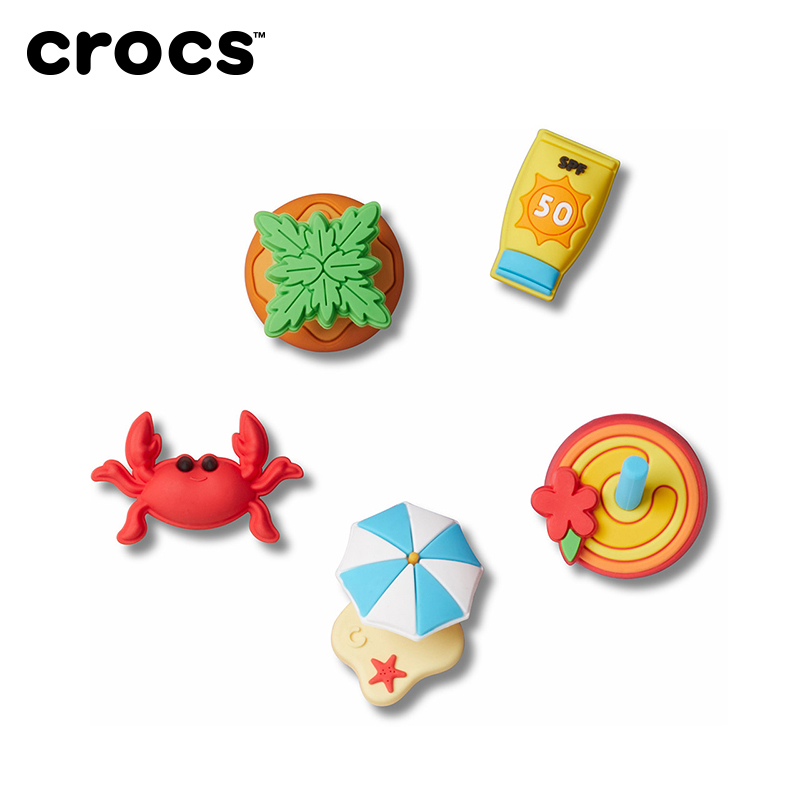 Crocs卡骆驰智必星配件洞洞鞋花运动户外沙滩五件套