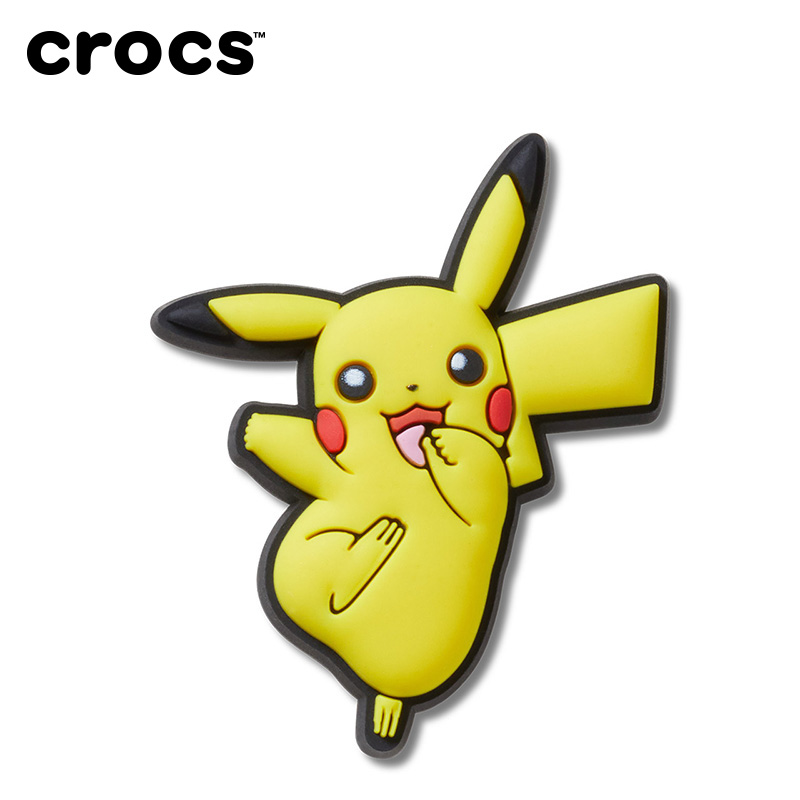 Crocs卡骆驰智必星配件洞洞鞋花 宝可梦伊布六尾皮卡丘波克比喵喵