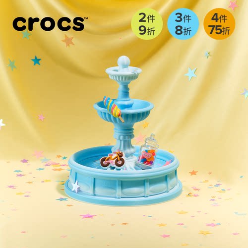 Crocs卡骆驰配饰智必星洞洞鞋花 运动户外光变海滩自行车游泳圈