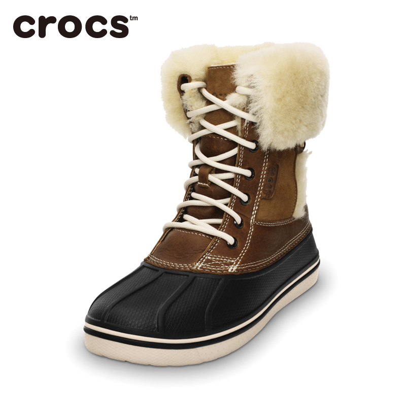 Chaussures de neige en Première couche de cuir CROCS - Ref 1066731 Image 2