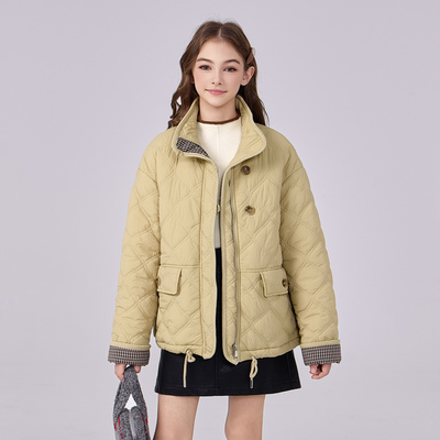 外套女装冬2025超火冬装女士夹棉加厚棉袄女装洋气冬天棉衣厚棉服