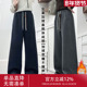 高腰显瘦加厚大姑娘休闲裤 2513女加绒裤 新款 直筒裤 2025冬季 爆款
