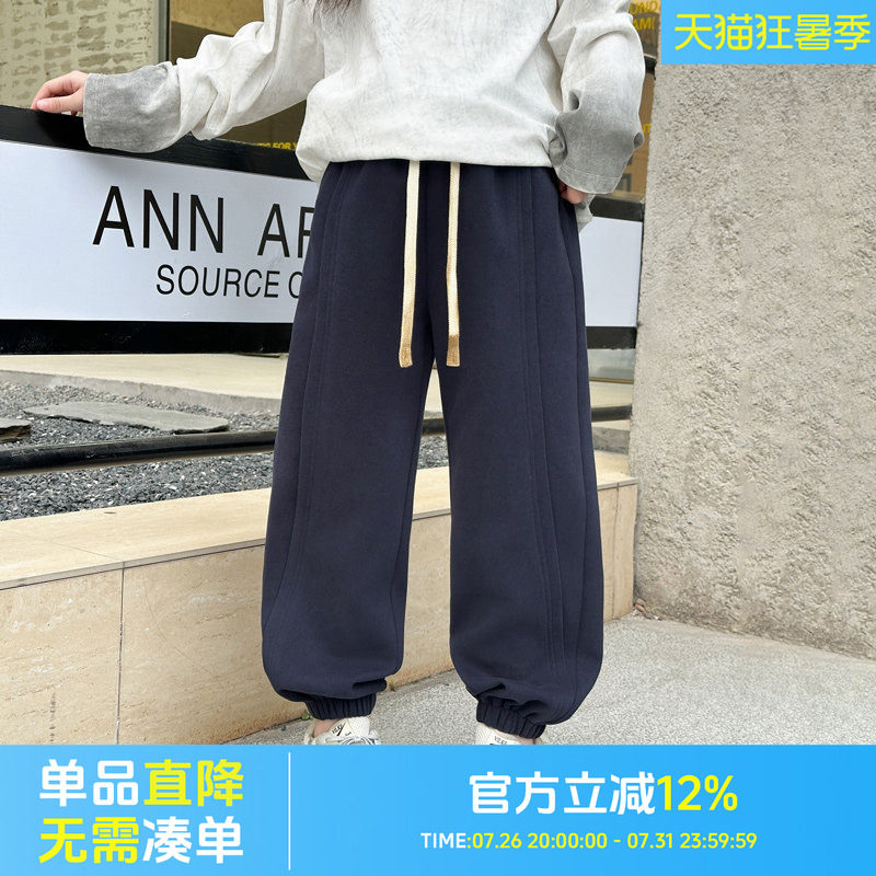 女大童裤子女孩2026新款春季洋气卫裤中大童春秋今年流行爆款运动