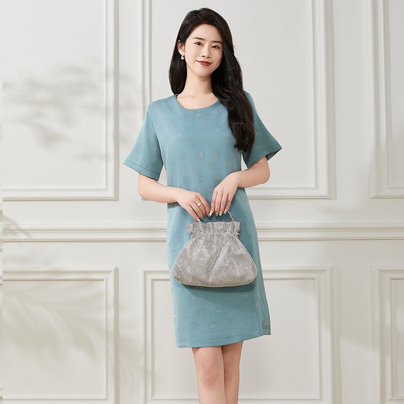 DZ24-73/法式设计气质连衣裙修身显瘦时尚通勤百搭气质中长裙,女装/女士精品,连衣裙,淘宝优惠券,粉丝福利购,淘宝优惠卷