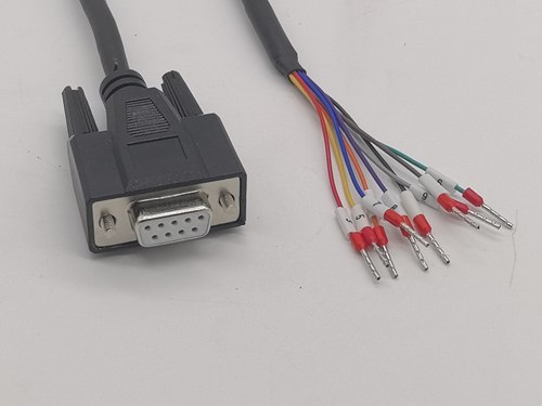 定制DB9公、母连接线 DB9转端子线