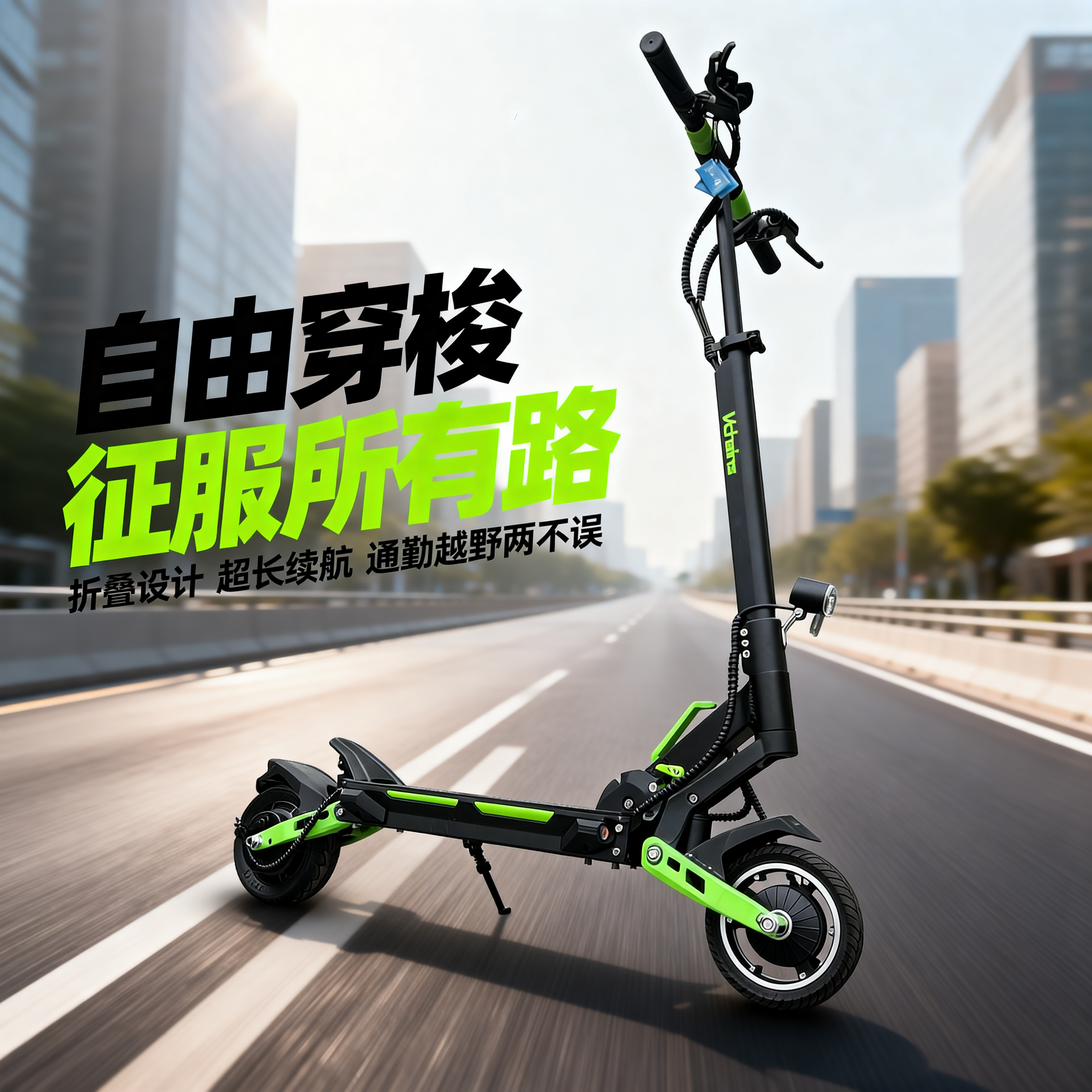 Vchains唯诚斯先锋折叠通勤电动滑板车代步上班成人踏板代驾出行