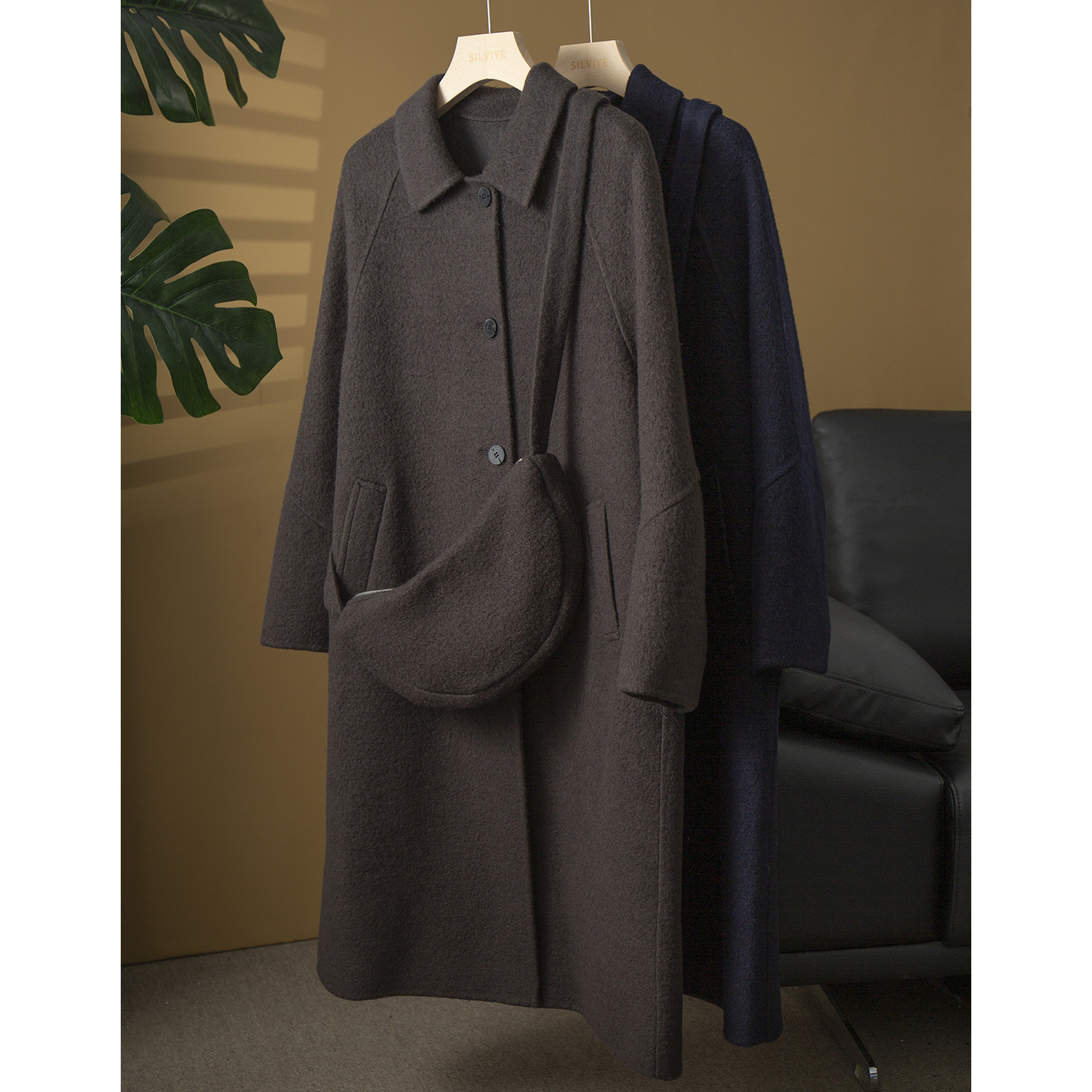 高端 苏力羊驼毛羊毛长款双面呢大衣带包包翻领毛呢外套赫本风冬,女装/女士精品,毛呢外套,淘宝优惠券,粉丝福利购,淘宝优惠卷