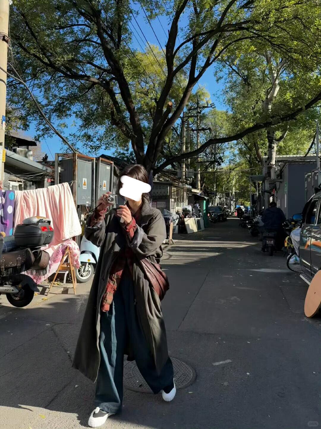 法式小众2025秋冬新款复古翻领长款风衣外套女宽松显瘦百搭上衣