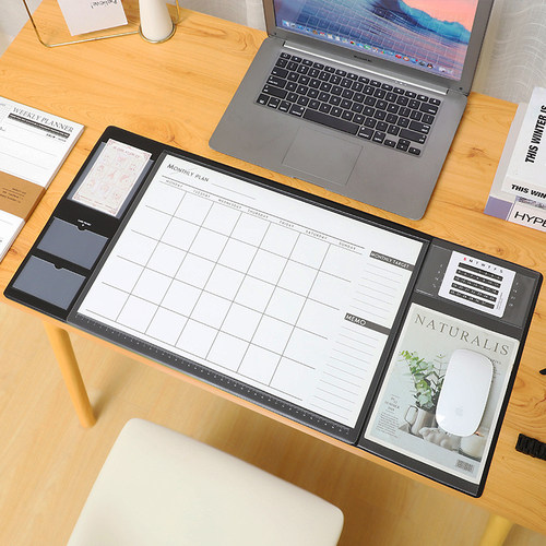 简约备忘多功能学习带日历写字垫