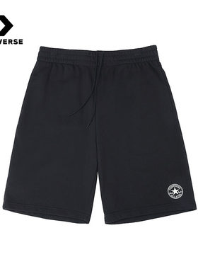 Converse匡威夏季新品男子运动休闲裤宽松透气针织短裤MCJ787-023