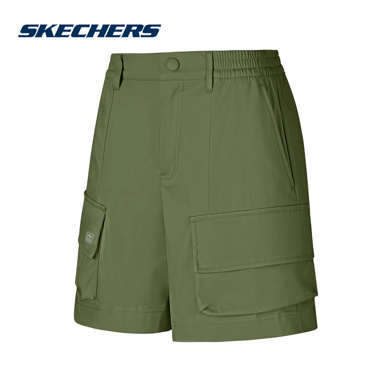 SKECHERS斯凯奇运动2025夏女短裤 P225W096-0050
