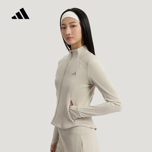 adidas阿迪达斯凉感运动休闲早春薄外套2026夏女修身夹克 KH2675