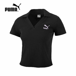 PUMA彪马官方旗舰2024夏女短袖 626863 POLO