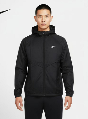 NIKE耐克男子无衬里V 字形线条开襟夹克休闲轻盈皮肤衣IO9628-010