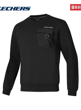 斯凯奇运动2025春男卫衣 P125M019-0018