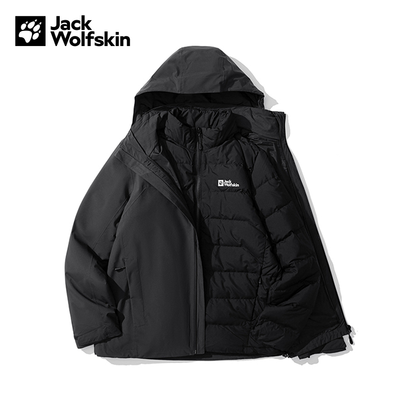 JACKWOLFSKIN狼爪运动户外2025F/W男三合一夹克 A65360-6350