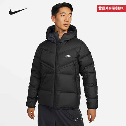 Nike耐克冬新款STORM-FIT男子羽绒服连帽保暖夹克外套DV1132-010