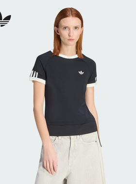 adidas阿迪达斯官方运动2026夏女短袖T恤 KW4528