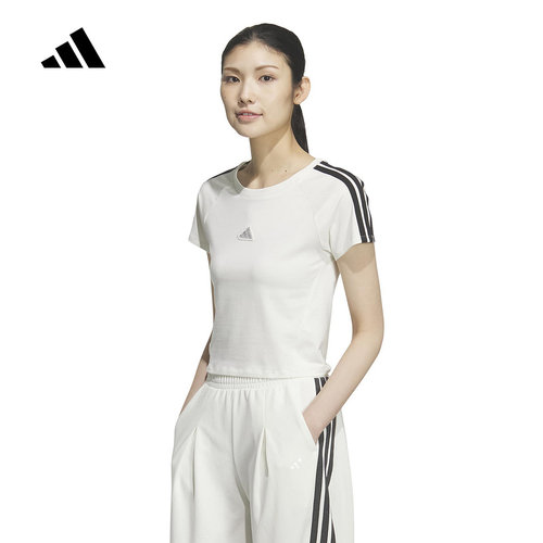adidas阿迪达斯官方运动2026春女短袖T恤 KS0276