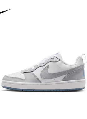 NIKE耐克板鞋女鞋新款夏季大童运动鞋COURT低帮休闲鞋IH4519-100