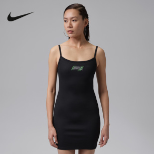 NIKE耐克女子连衣裙夏新款Jordan吊带裙修身透气运动裙IR7008-010