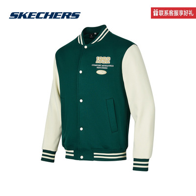 斯凯奇运动2025春男针织外套 P423M039-00XW