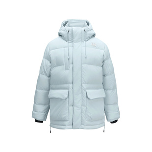 P424M157 01MZ 羽绒服保暖外套 SKECHERS斯凯奇2025冬男连帽中长款