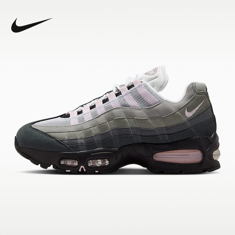 耐克女鞋Air Max 95 Big Bubble白银黑波浪缓震运动鞋HJ5996-001