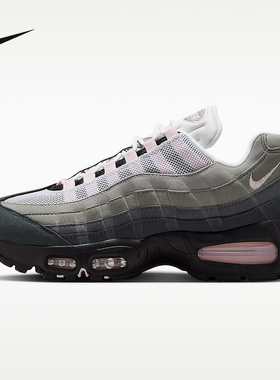 耐克女鞋Air Max 95 Big Bubble白银黑波浪缓震运动鞋HJ5996-001