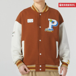 BADGE PUMA彪马情侣款 新款 春秋复古休闲棒球服外套TEAM 677373