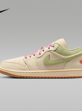NIKE耐克女鞋AirJordan1SE舒适贴合低帮复古休闲篮球鞋II0569-100