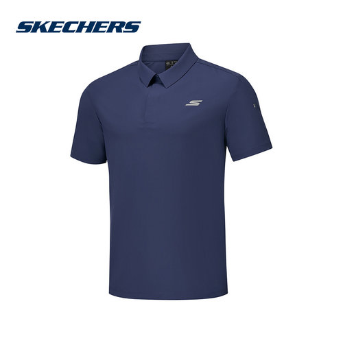 斯凯奇运动2025秋男短袖衫 P325M047-02MZ