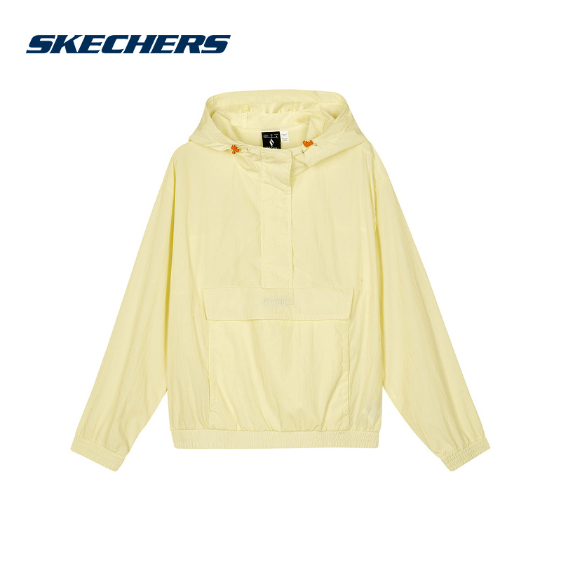 SKECHERS斯凯奇运动2024秋女连帽风衣 L324W012-046V