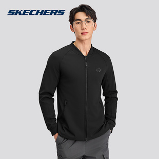 SKECHERS斯凯奇运动2025冬男针织外套 0018 P425M074