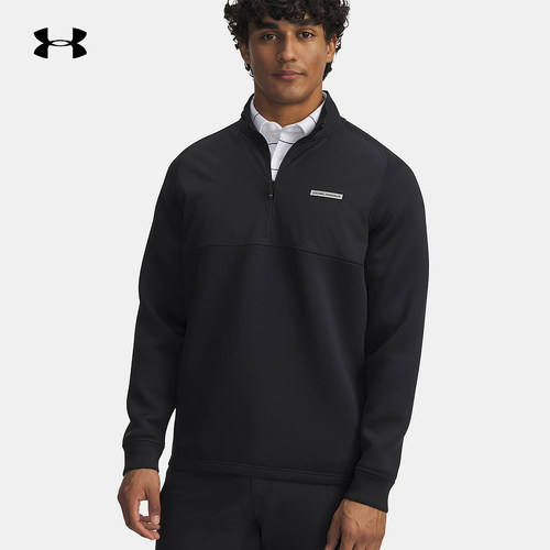UNDERARMOUR安德玛运动男长袖半拉链 6005666-010