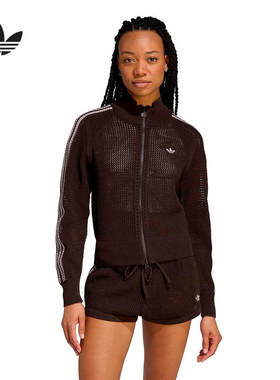 adidas阿迪达斯官方运动2026春女针织外套 KE0202