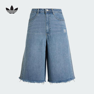 adidas阿迪达斯官方运动2025秋女牛仔短裤 KB5432