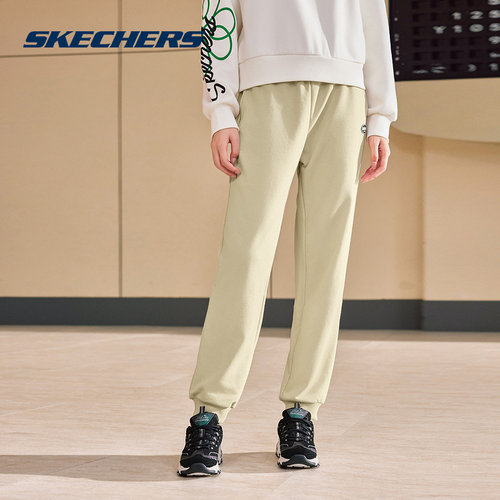SKECHERS斯凯奇2024冬女针织长裤 L424W098-028R