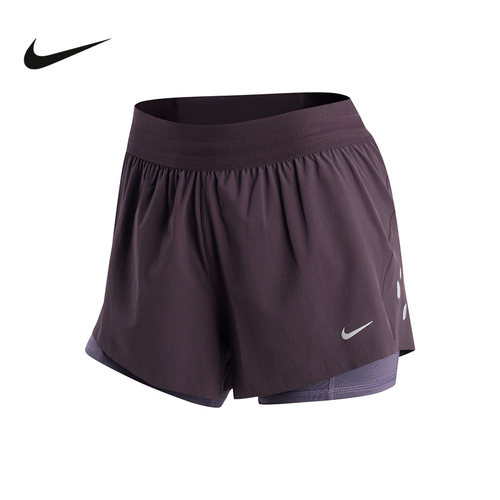 NIKE耐克夏季新款Dri-FIT女子速干中腰二合一跑步短裤 IR7594-651
