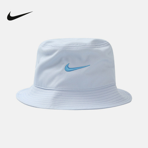 Nike耐克男女同款渔夫帽刺绣小标潮流个性简约休闲帽FB5382-407