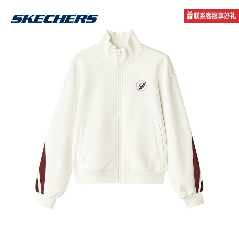 斯凯奇运动2025秋女针织外套 L324W021-0074