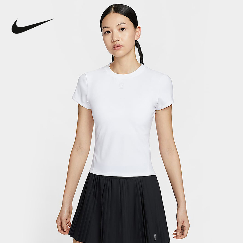Nike耐克官方运动2025春女短袖针织衫 HQ2995-100