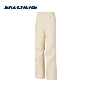 Skechers斯凯奇2026夏季女子宽松舒适运动休闲梭织长裤 P226W124